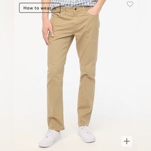 Jcrew OLIVE GREEN Slim Flex Five Pocket Pant - Size 30W/32L